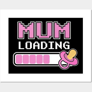 Cute Mom To Be Loading New Mother Newborn Baby Pregnancy Pregnant Posters and Art